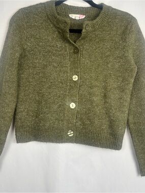 Hazel Moon Button-Front Crewneck Cardigan